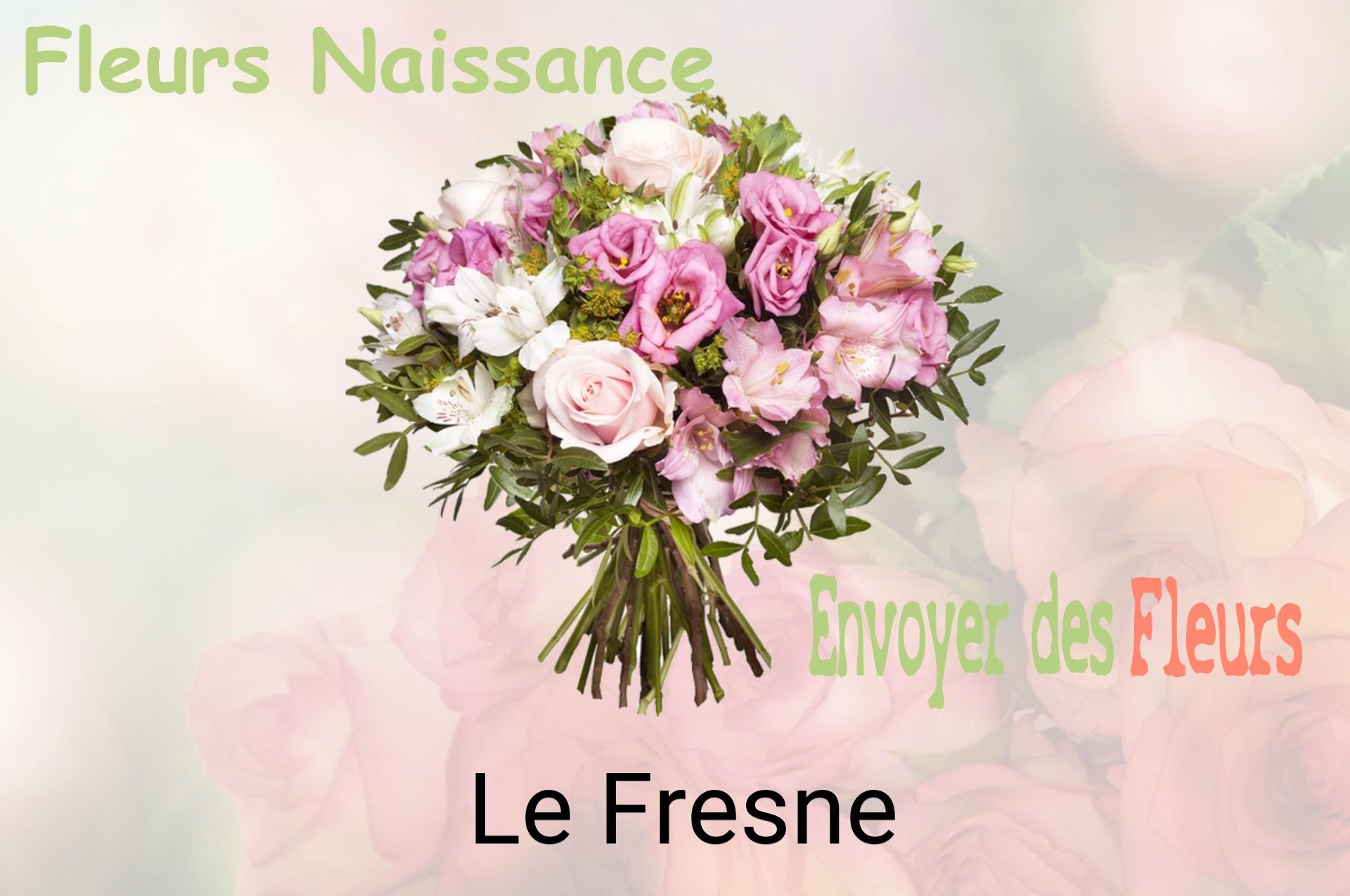 Bouquet de fleurs de naissance livré à Le Fresne